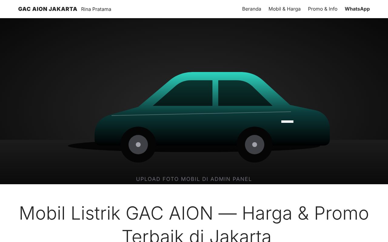 Contoh template Gallery (monokrom premium)